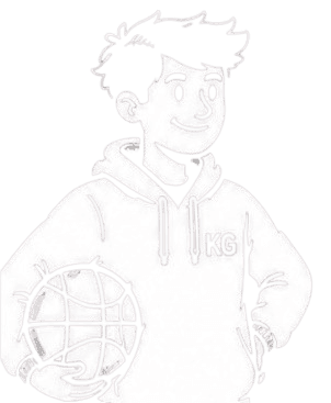 Krushn holding a basketball